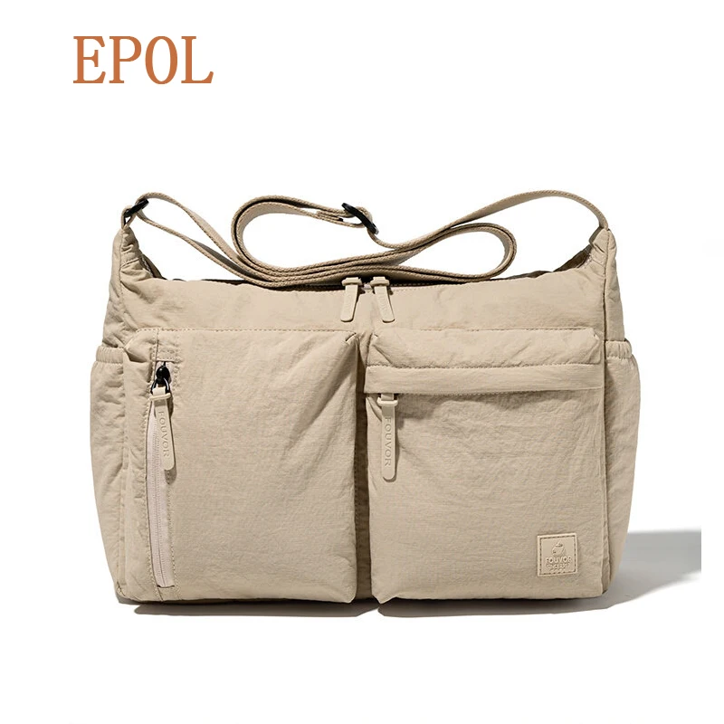 

Epol Large Capacity Nylon Crossbody Bag for Women Casual Sports Waterproof Shoulder Bag for School Daily Commute Handbag 3071-01