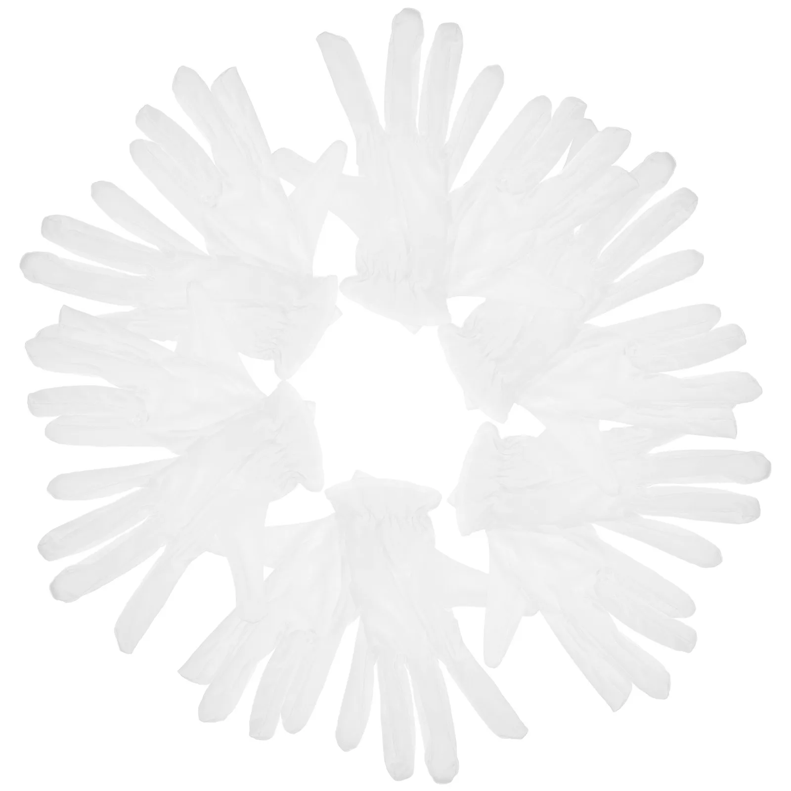 

6Pairs Cotton Work Gloves Jewelry Inspection Gloves Breathable Lightweight for Coin Handling Art Handling Jewelry Testing