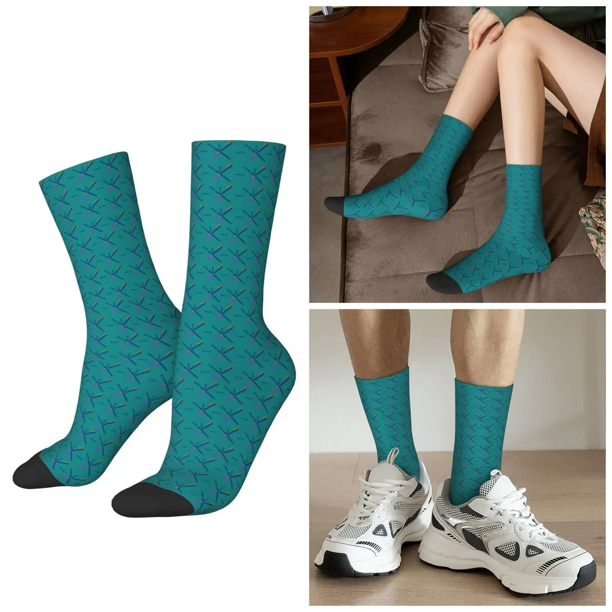 

Всесезонные носки PDX Portland Airport Carpet Socks Harajuku Sport Middle Tube Socks Мягкие чулки в стиле хип-хоп для мужчин и женщин, подарки