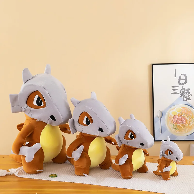 25/80cm Pokemon Cubone Plush Toys Kawaii Soft Anime Cartoon Doll And Not Stuffed Plushie Holster Semi-finished Toys for Kid Gift