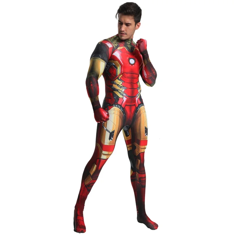 Halloween costume With Mask Adult Kids Endgame Superheroes Kids Jumpsuit Costume Adult Child Carnival Party