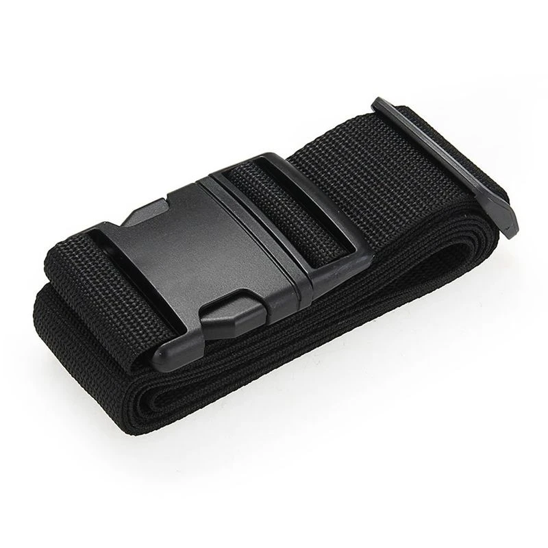 Hot kf-6X Luggage Belt Strap Belt Cord Rope Black For Suitcase Travel Bag 2M