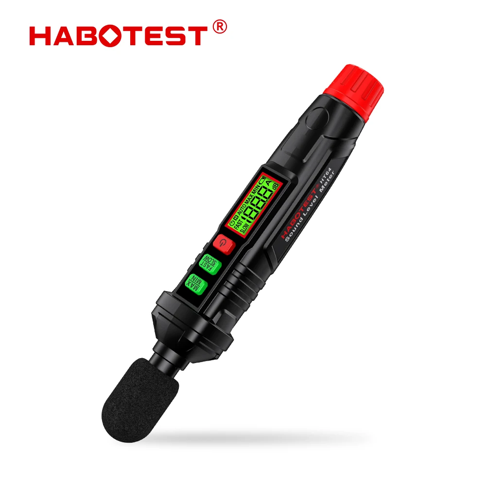 HABOTEST HT64 Professional Sonometer Decibel Meter, Noise Meter – Neighbor Sound Blocker Helper, Digital Decibelimetro
