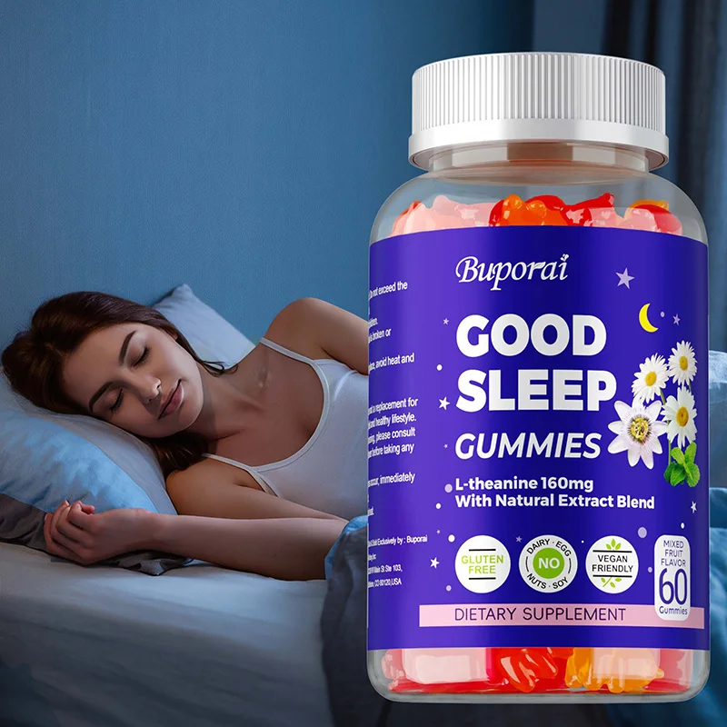 Good Sleep Gummies - Jet Lag Relief Regulate Body Clock for Travelers Night Shift Workers Natural Sleep Support Supplement