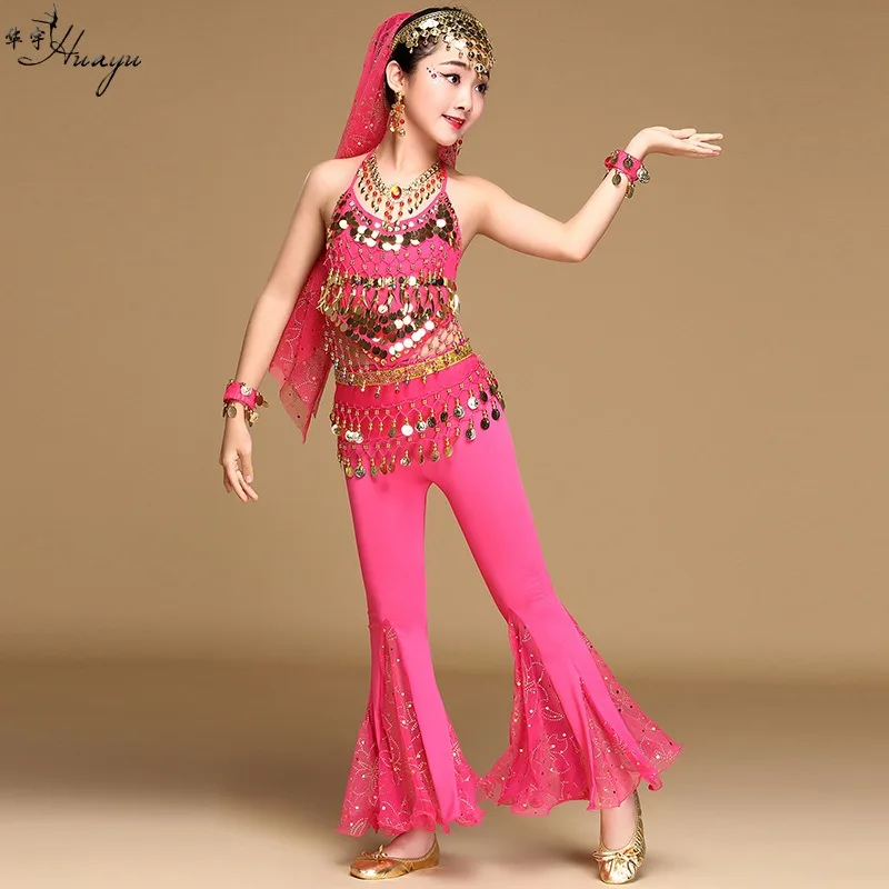Customized Children's Oriental Indian Belly Dance Costumes Performance Costume Festival Performance Competition Set Girl