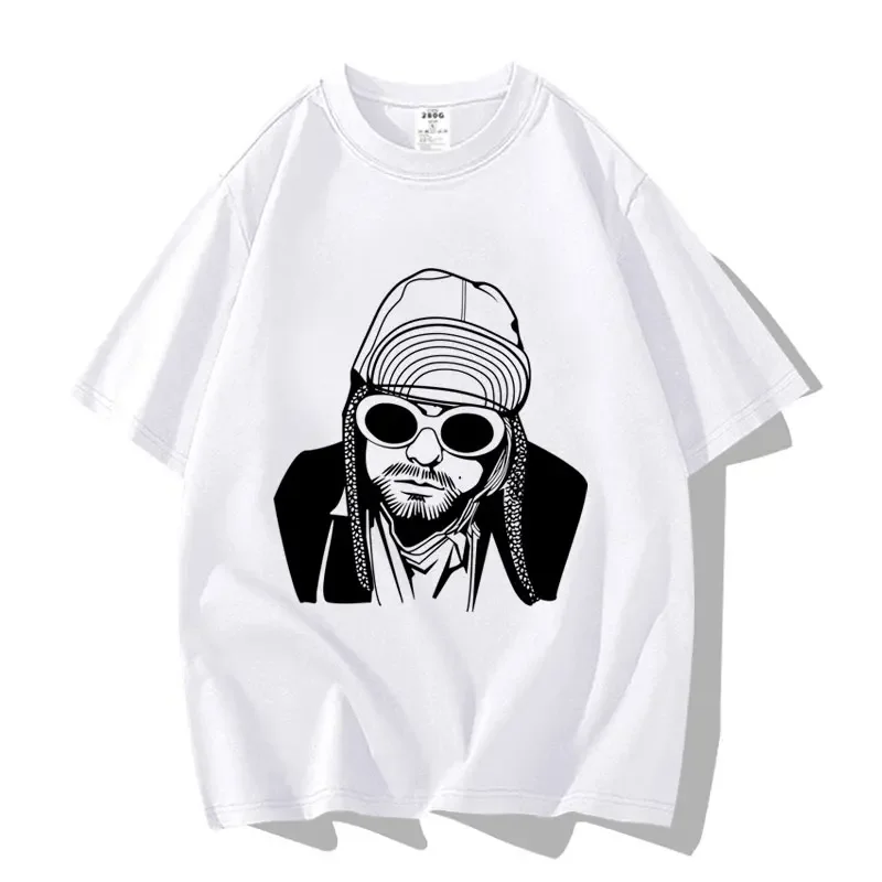 Camiseta de manga corta estilo banda americana de verano, camisa Cultural de media manga, Camiseta deportiva holgada de algodón para verano