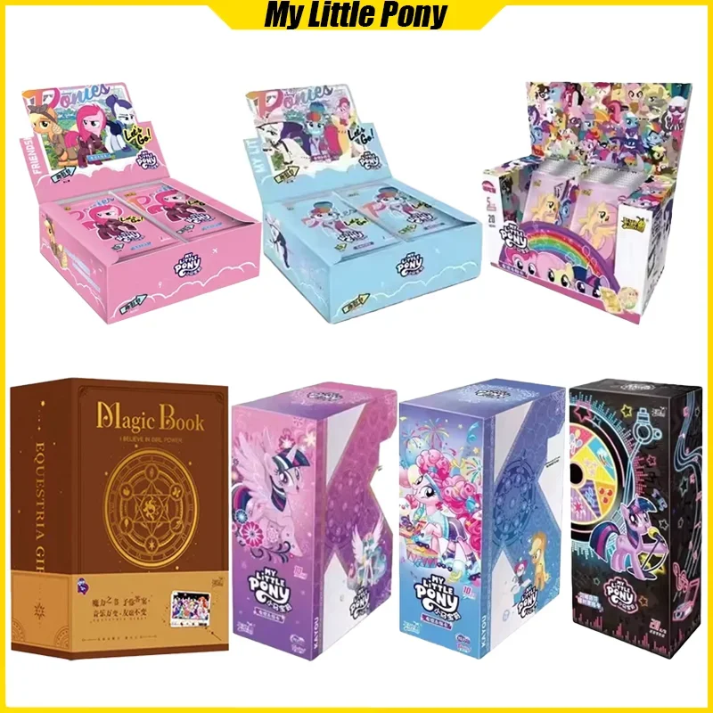 KAYOU 3-2 My Little Pony Cards Friendship Is Magic Anime Figure Collection Card Mistery Box Board Game Toy Birthday Gift for Kid