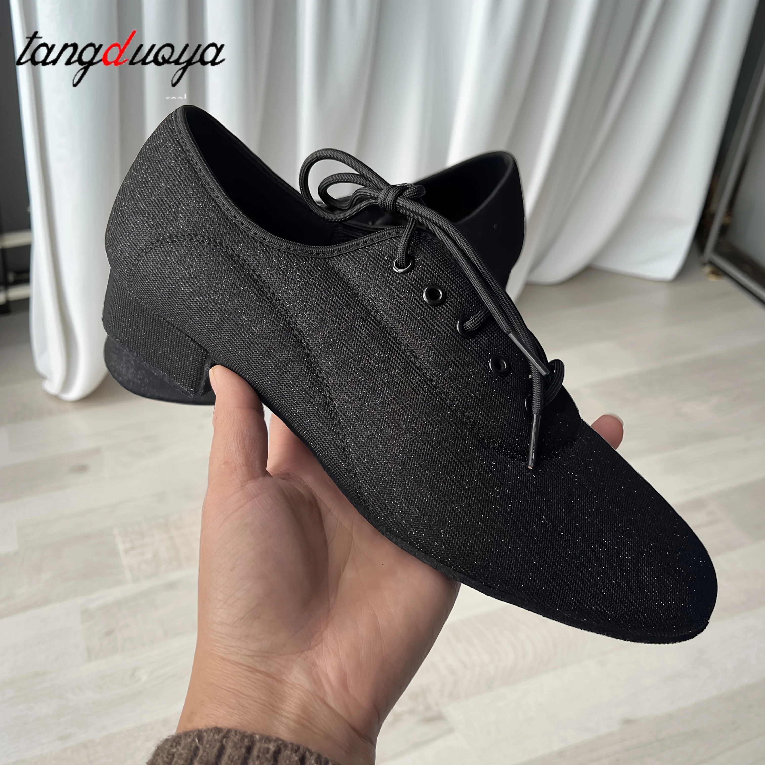 نمط جديد لامع الرجال أحذية الرقص اللاتينية قاعة الرقص التانغو رجل أحذية رقص اللاتينية لصبي مغلق تو حذاء رياضة الجاز التدريب #2