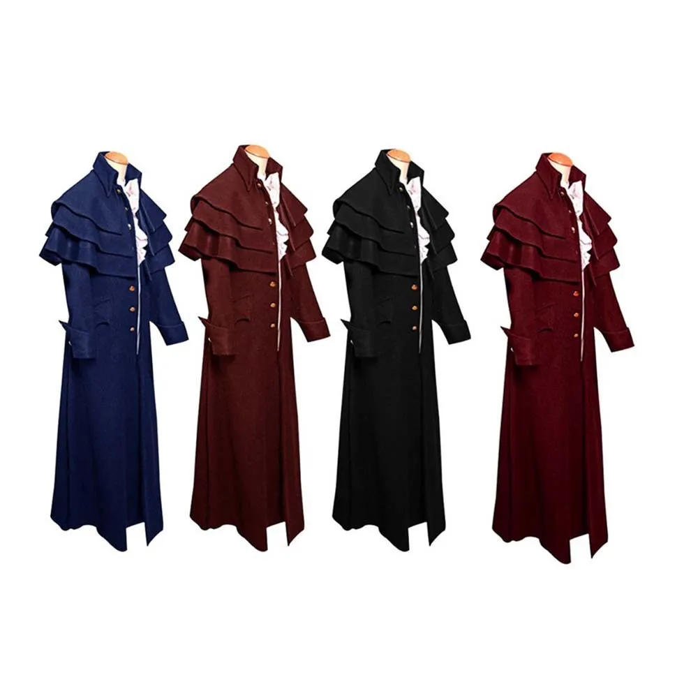 

Medieval Priest Outfit Large Size Button Stand Collar Stage Costume orm New Sle Women's Ethnic Clothing Traditional Per...