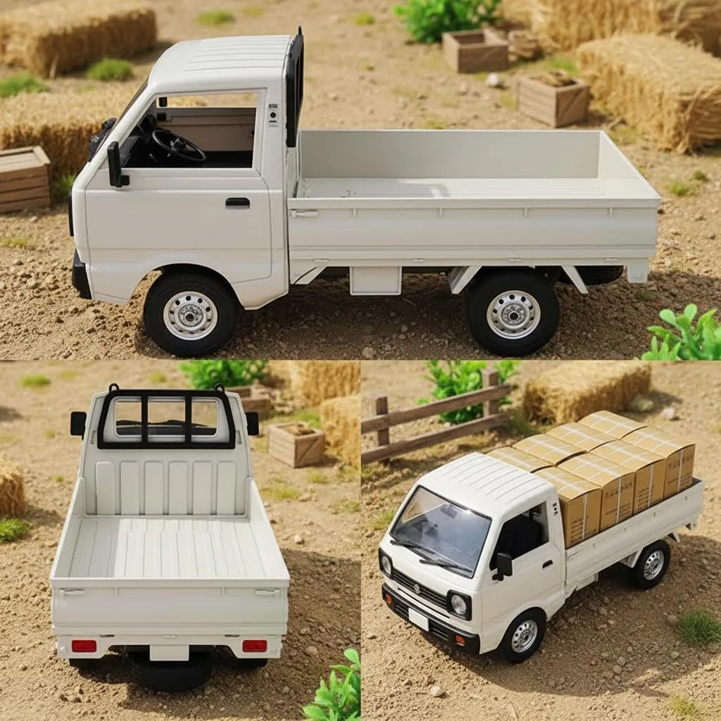 

Радиоуправляемая машинка WPL D12 1/10 2WD, имитация дрифт-трака, с коллекторным двигателем 260, светодиодной подсветкой, внедорожная, игрушка для мальчиков, подарок для детей