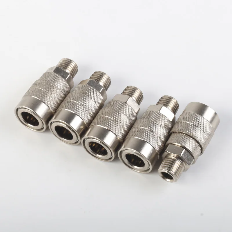 Tracheal quick connector pneumatic connector 1/4NPT internal wire external dental head