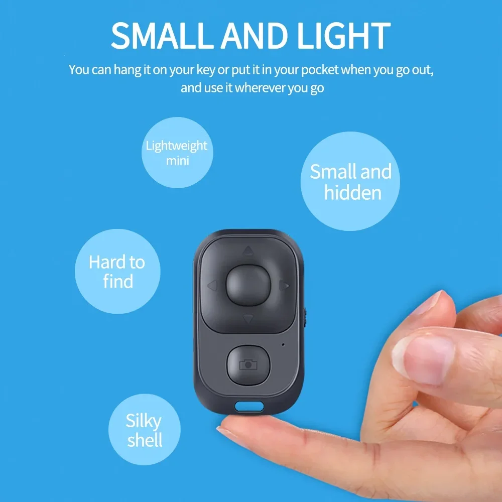 ZLRLMHY Wireless Bluetooth-compatible Remote Control Button Controller Self-Timer Camera Stick Shutter Release Phone