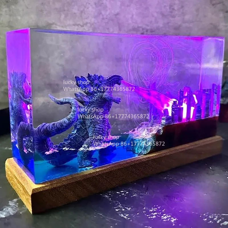 Colored Resin Lamp, Ornament, New 2026