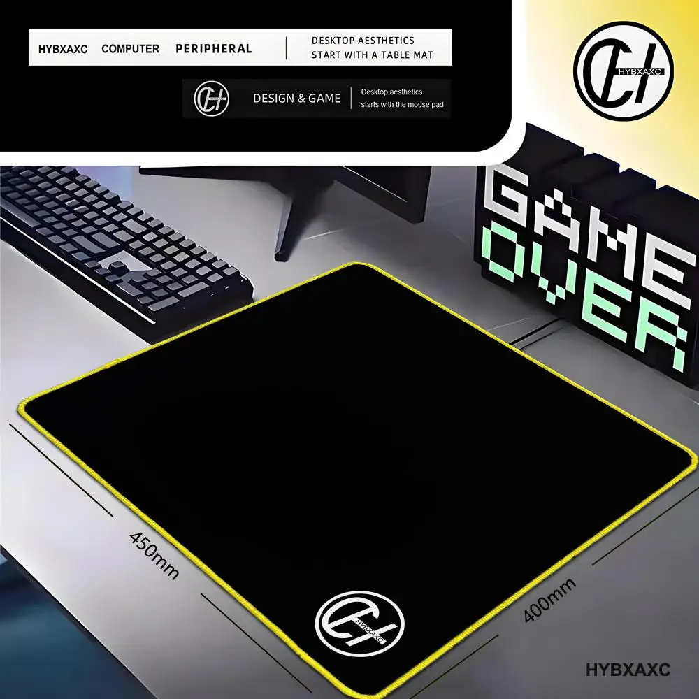 HYBXAXC Mouse Pad For Color Lock Edge Mouse Pads Mat 26*21cm Non-Slip Valorant Carpet Laptop Cushion For Office Home Computer PC