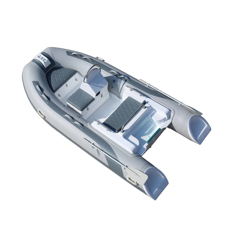 Water Sport Boat 12ft 3.6m Rib360 Fiberglass Rigid Hull Orca Hypalon Inflatable Motor Boat Cruiser Boat with Outboard