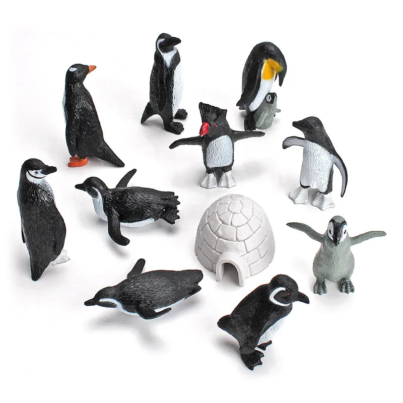 Nieuwe mini polar dierfiguurtjes ijsbeerpinguïn oceaan zeeleven model pvc plastic actiefiguren educatief speelgoed voor kinderen