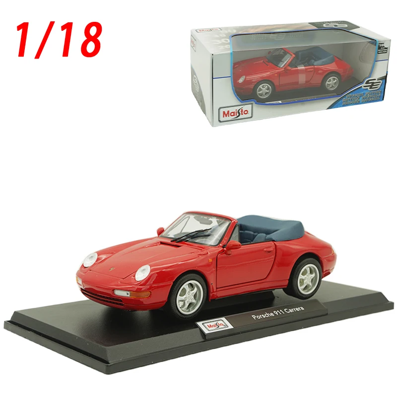 

Diecast 1/18 Scale Porsche 911 Alloy Car Model Porsche 911 Carrera Play Vehicles Display Toys for Boys Gift