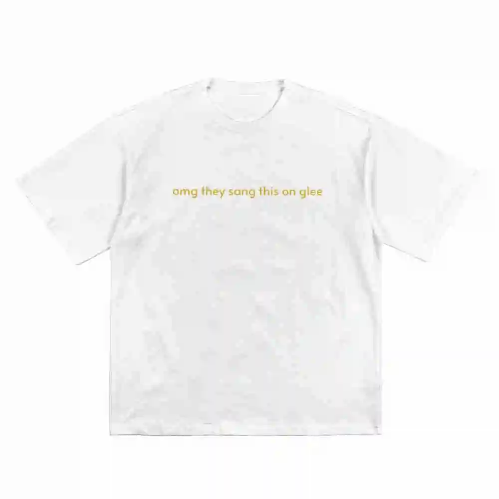 They Sang This On Glee Gleek Short Sleeve Tee 100% Cotton T-Shirt