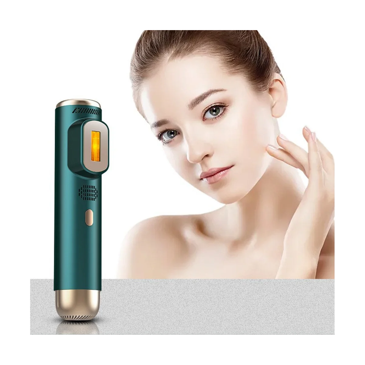 2In1 Freezing Point Hair Removal Device Household Laser- Hair Removal Device Body Underarm Hair Removal Green US Plug