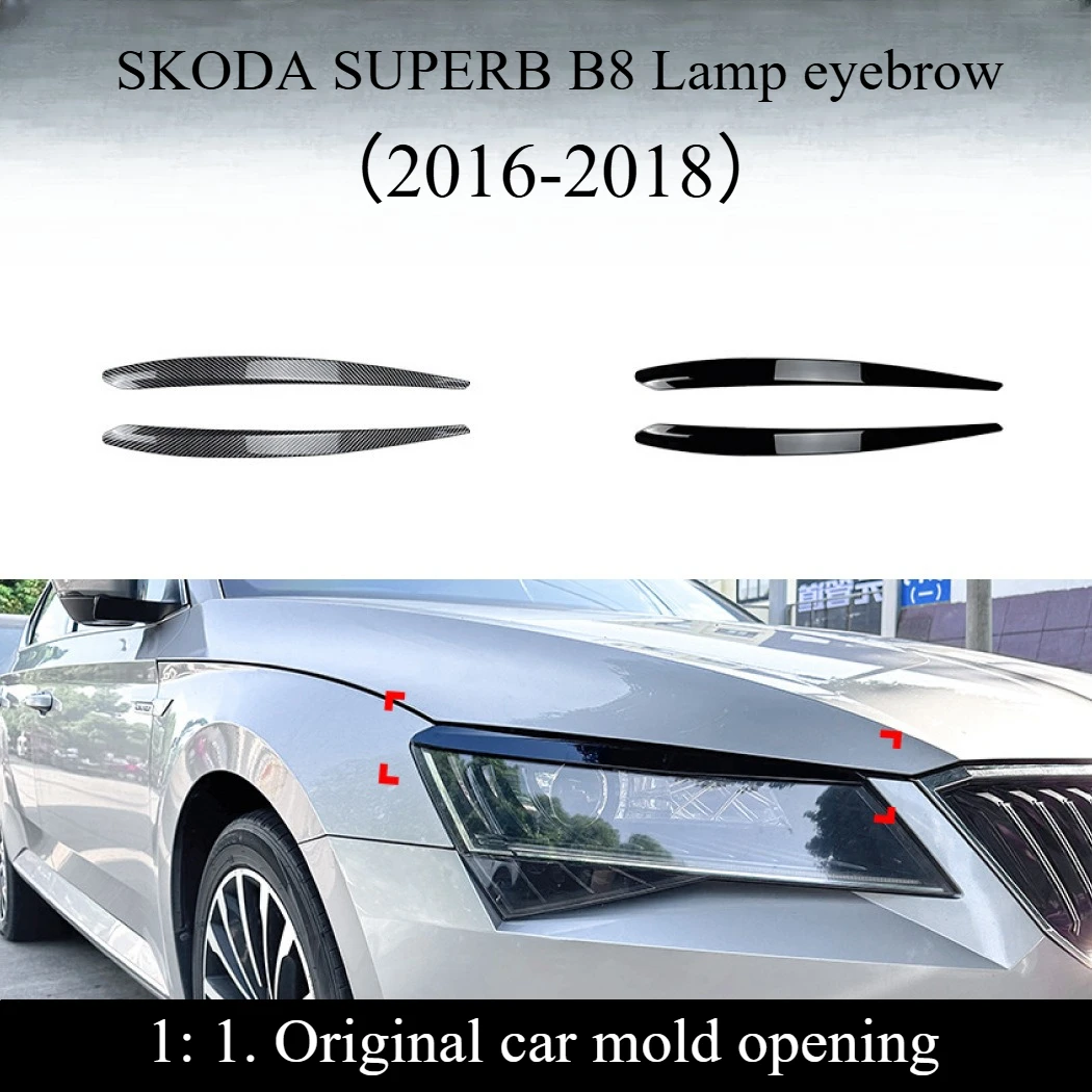 

Suitable for Skoda Speed Pie superb b8 2016-18 light eyebrow body sticker car exterior modification accessories