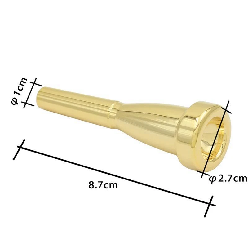 Trumpet Mouthpiece 3C 5C 7C Golden Trumpet Mouthpiece Trumpet Mouthpiece Musical Instrument Accessories