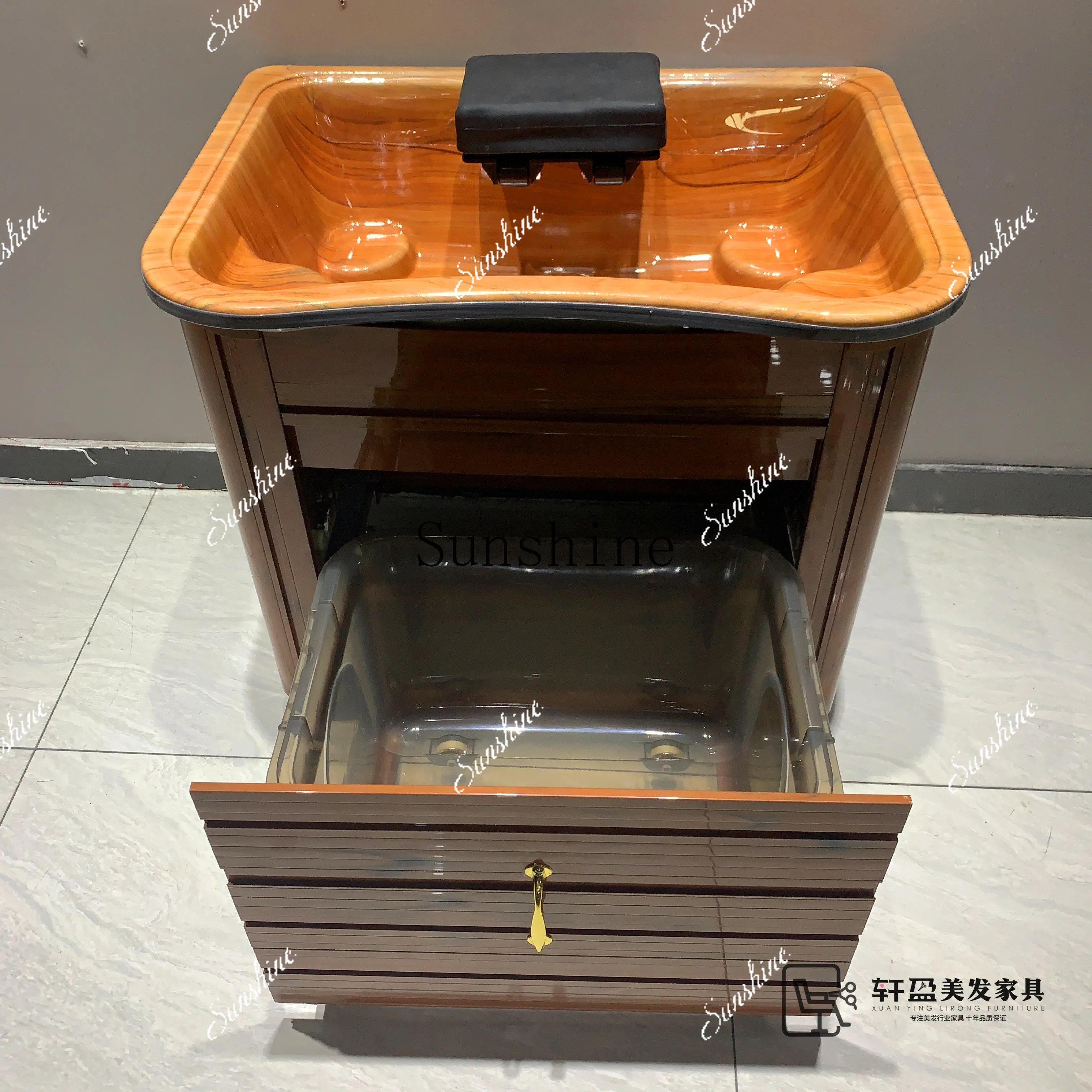 Beauty salon grafting head basin free of water, hydrotherapy fumigation, water circulation, special for health store FT