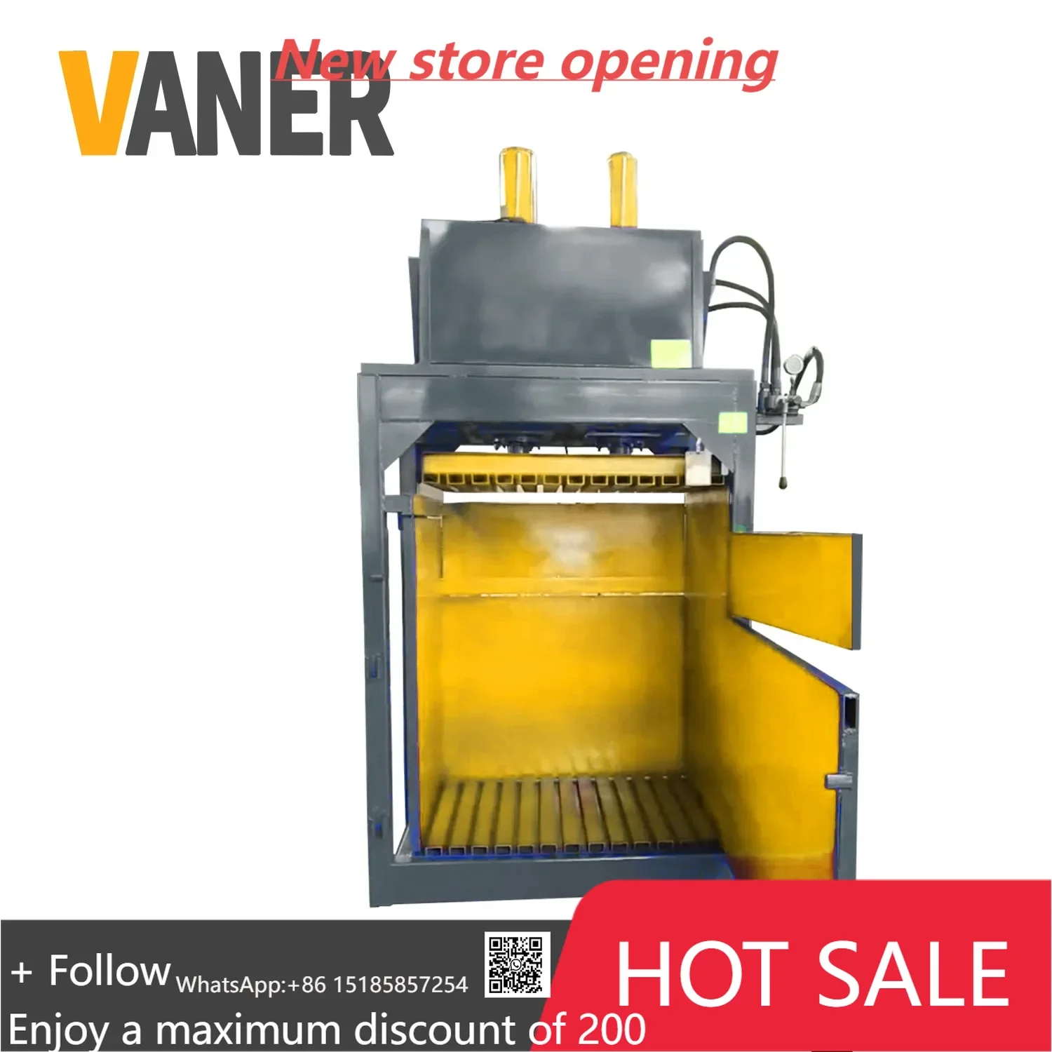 

VANER Metal Compacting Machinery Metal Drum Scrap Compactor Metal Hydraulic Bailing Press