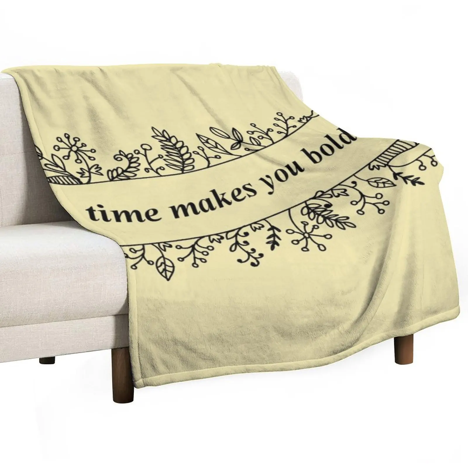 Landslide Quote Throw Blanket halloween Comforter Furrys Flannel Fabric Blankets