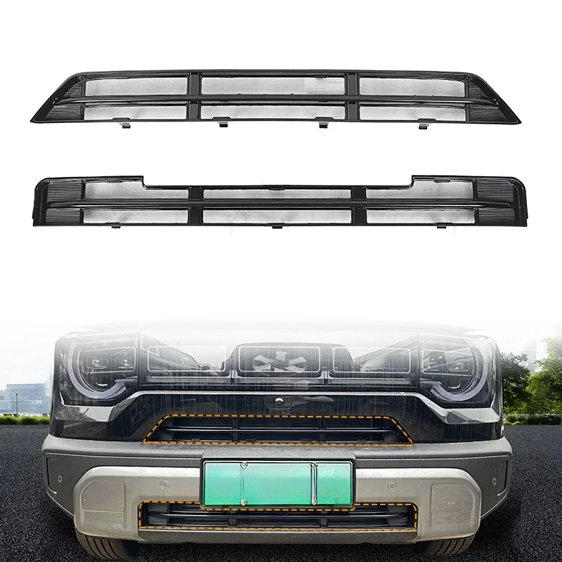 

High Quality OEM 2-pieces Carbon Steel Front Grille Insect Screen Net Insect Net for BAIC BJ30 Accessories