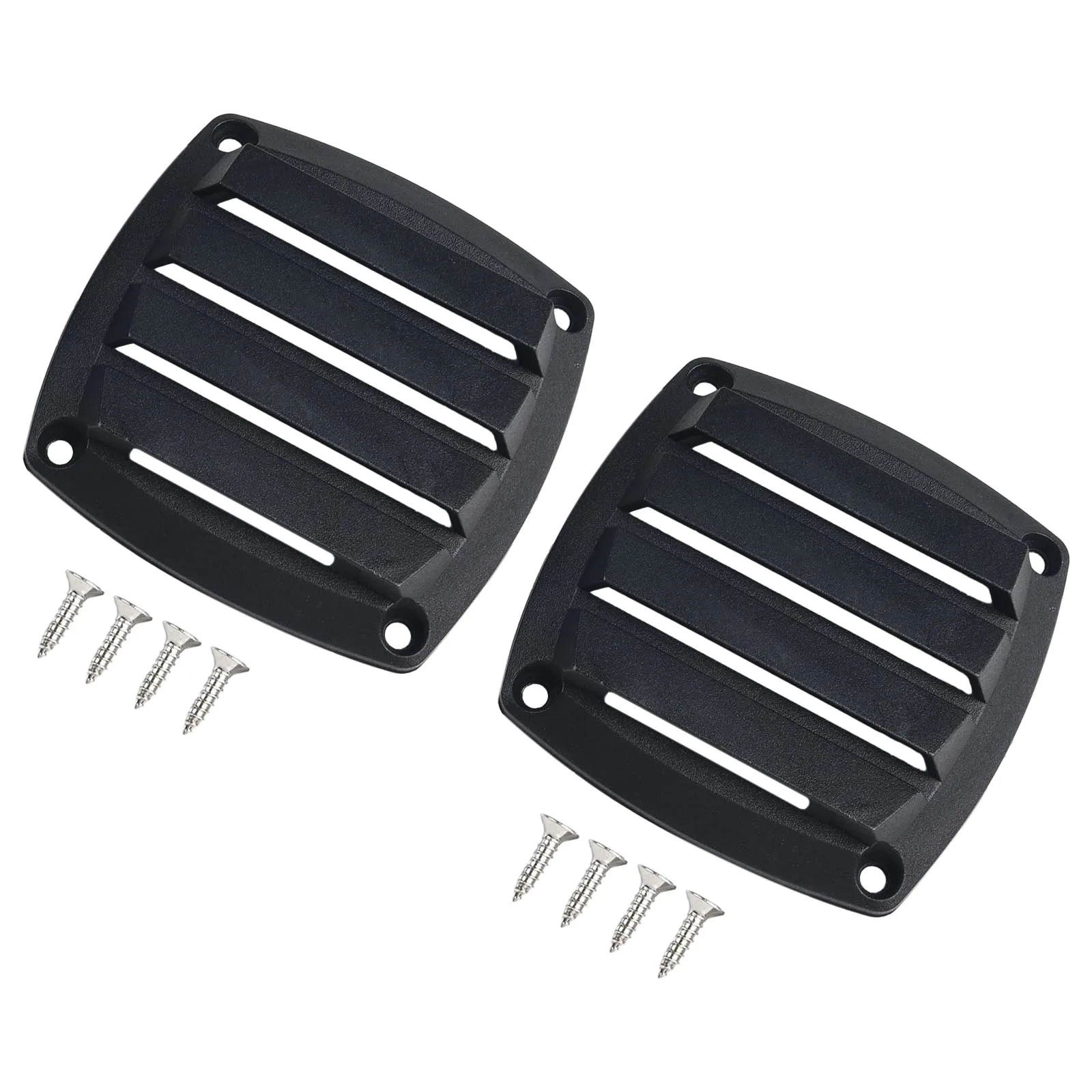 Brand New Marine Vents Boat Easy To Install Enhanced Airflow Good Weather Resistance Louvered 2 PCS/Set 3 Inch