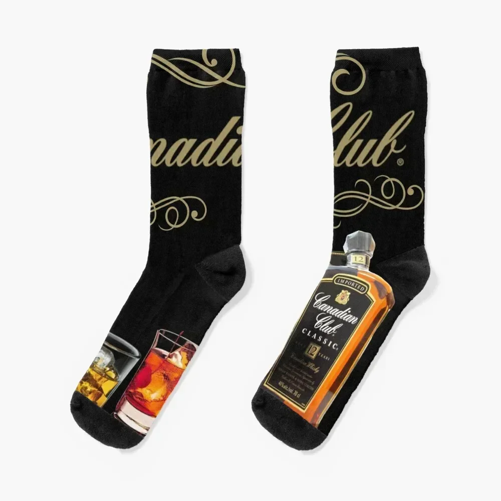 Canadian Club Socks christmas gifts Wholesale Non-slip Ladies Socks Men's