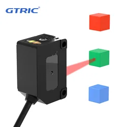 GTRIC Background Suppression Square Laser Photoelectric Optical Sensor Long Distance Series NPN PNP 12-24V DC Visible Spot