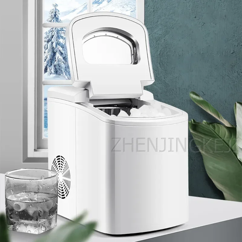 Household Ice Maker Milk Tea Shop Bar Mini Square Shape Ice Making Machine Frozen Appliances Commercial Automatic Ice Cube Maker