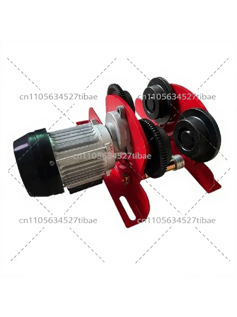 Electric Hoist 1T Mini Crane Four Wheels Manual I-Beam Lift Equipment for Warehouse Factory Pier