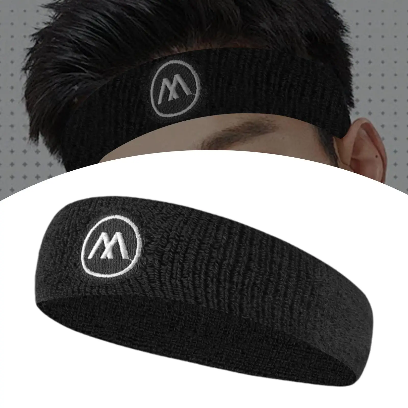

Sports Hairband Sweat Absorbing Running Headband for Tennis Travel Pilates