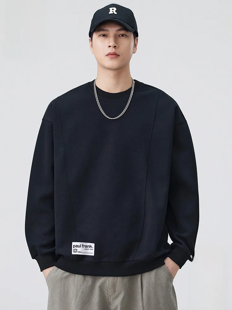 

PaulFrank Monkey Loose Fit round Ne Sweatirt Long Sve Youth Faion Autumn New Sle Splicing Design Comfortable Cotto...