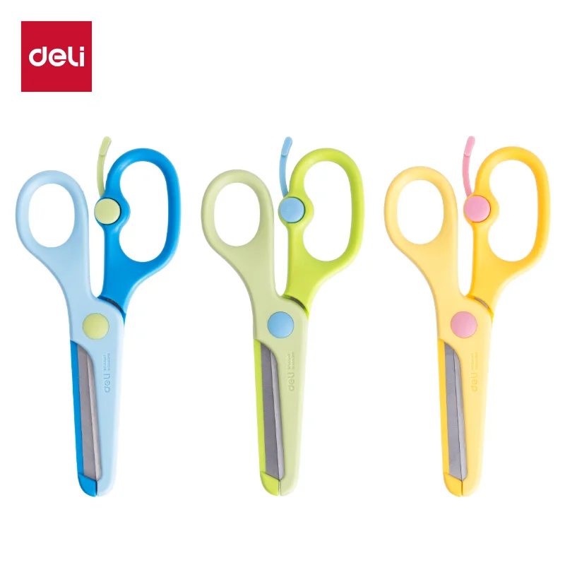 Children Scissors 133mm Kids Safety Scissors Round Tip Children Craft Portable Student Paper Cutting Scissors for School DIY Art
