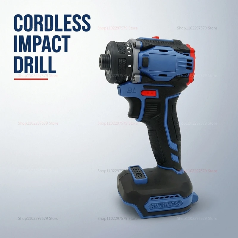 Brushless Electric Screwdriver Cordless Drill Two Speed No Battery Included Perfect for Home DIY Projects Lightweight and Rechar