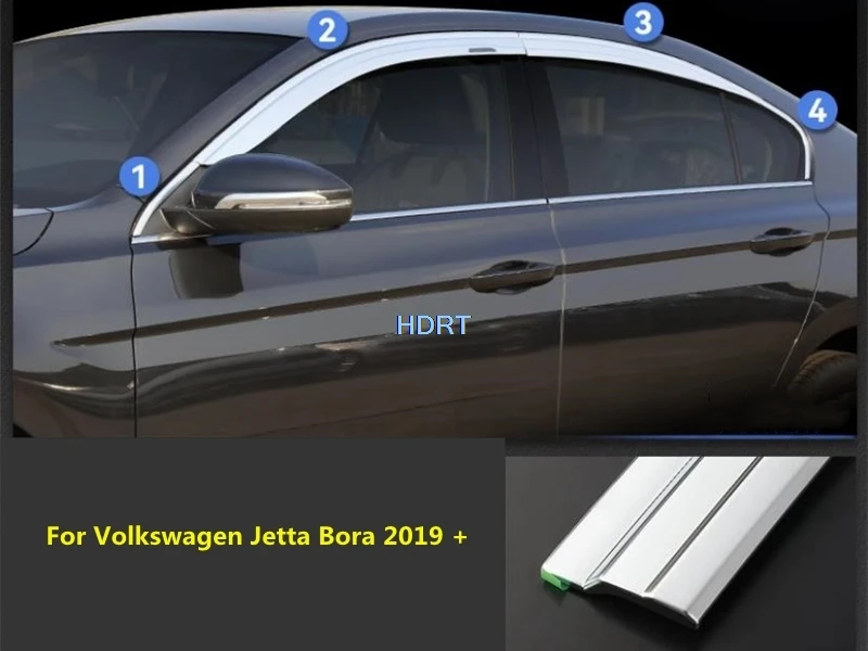 

Car Styling Side Window Deflector Visor Vent For Volkswagen Jetta VW Bora 2019 + Wind Shield Sun Rain Snow Guard Awning Shelter