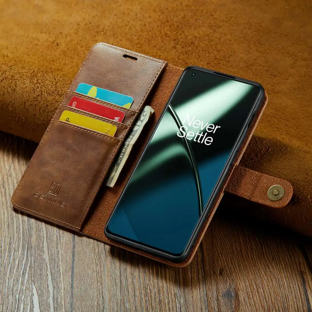 2 in 1 Case For Oneplus 11 Case High-end PU Leather Coque For Oneplus 11 Cover Detachable Magnetic Wallet Pocket
