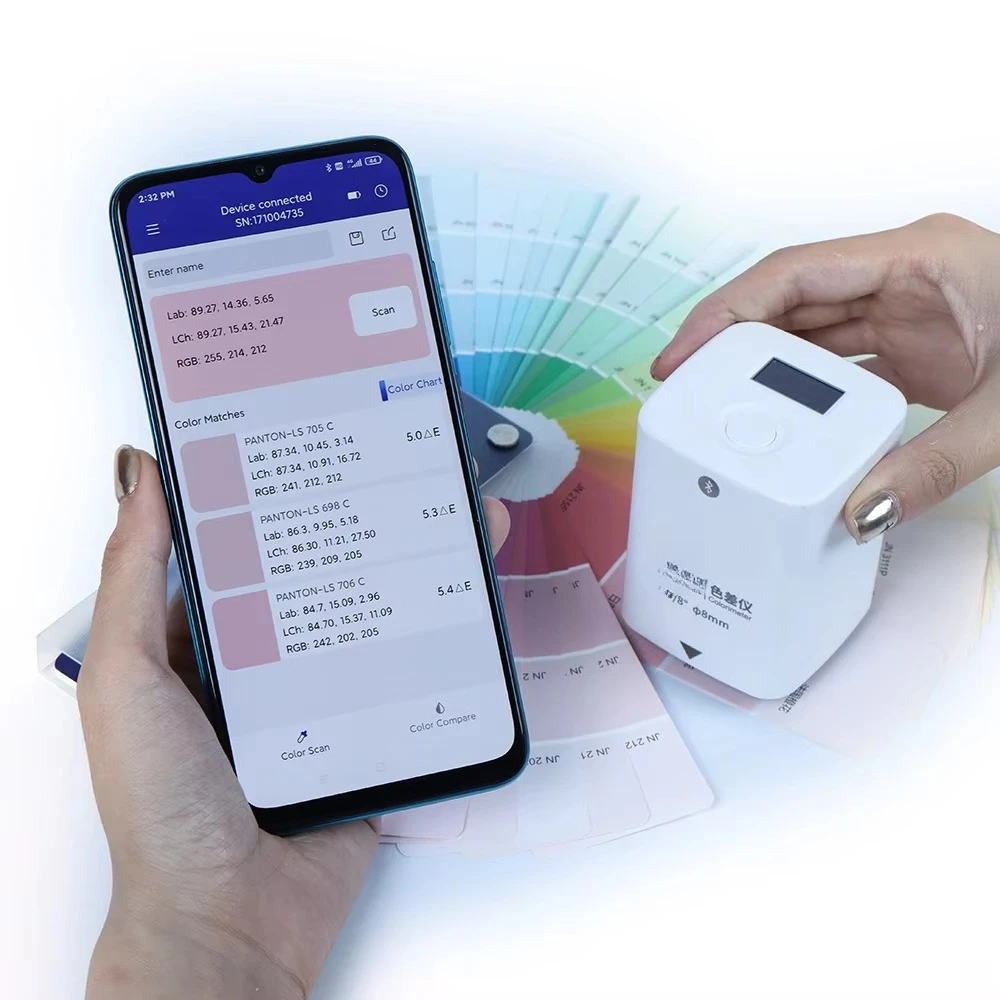 Portable Precision Colorimeter Handheld Pantone Paint Color Reader for Lab Application Color Matching Meter