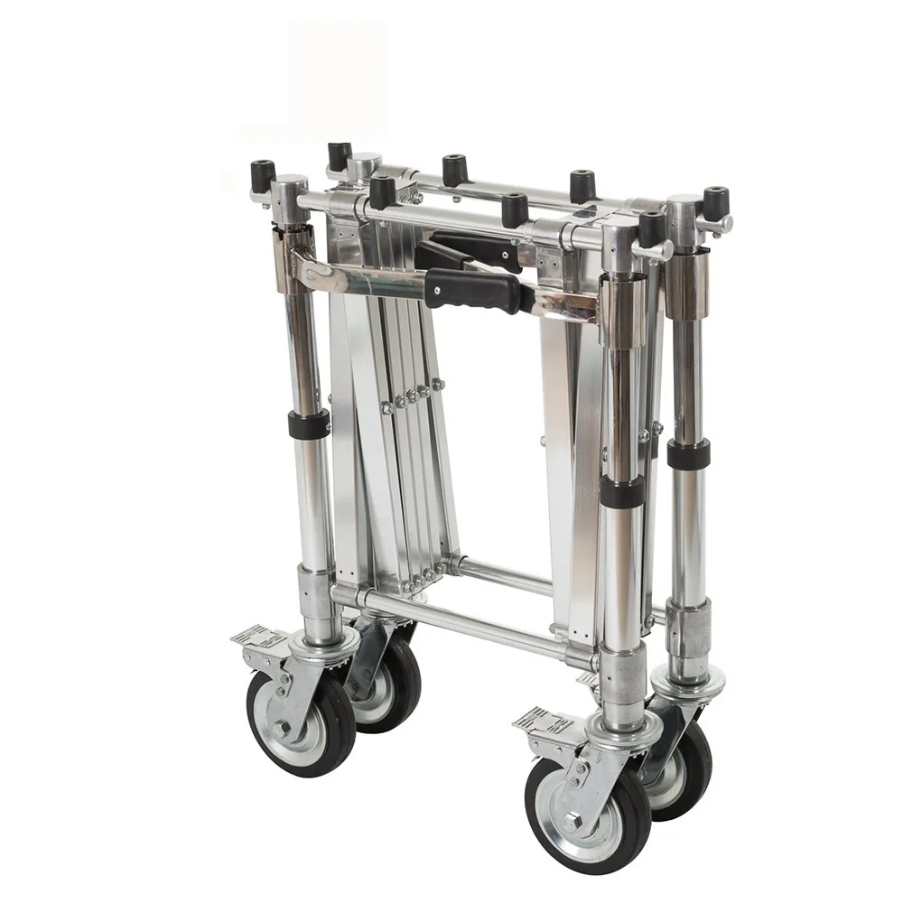 Foldable Easy-to-Store Aluminum Alloy Church Multi-Purpose Cart For Church Events Setup