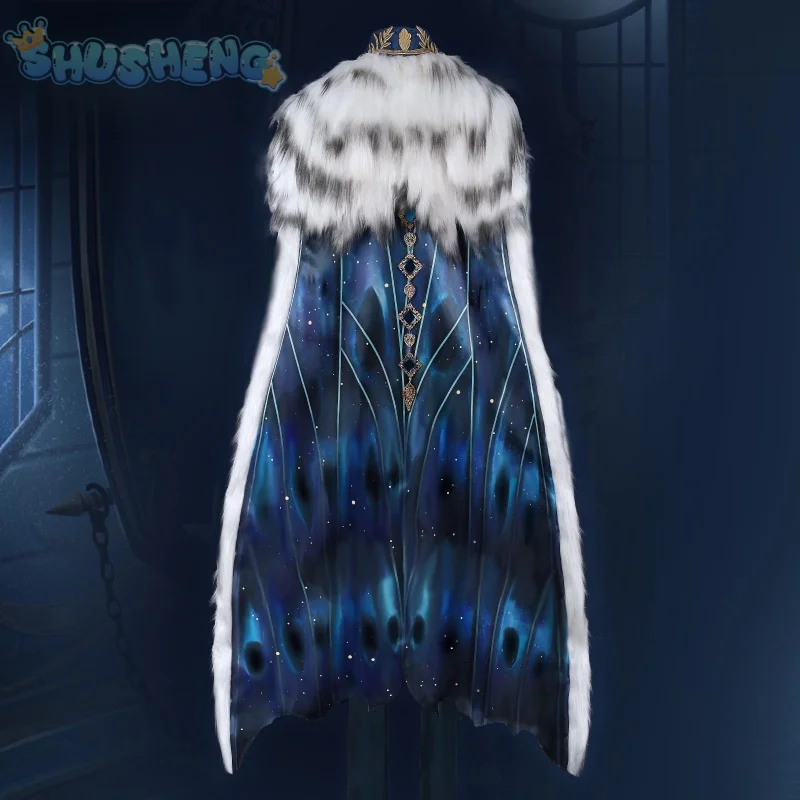 Alva Lorenz Hermit Cosplay Game Identity Ⅴ Costume Cloak fur collar props accessories high-quality set Halloween Party uniform