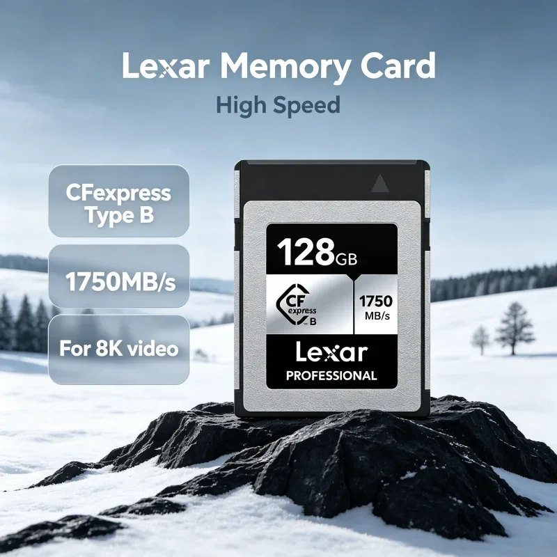 Lexar CFexpress Type B Memory Card 512GB CF express Type B Card 128GB 256GB Storage Card Read 1750MB/s For Cinema Camera