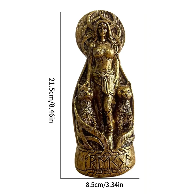 

Freya Goddess Resin Statue, Decorative Handicraft for Home, Garden, and Desktop Decoration Статуэтки Из Дерева