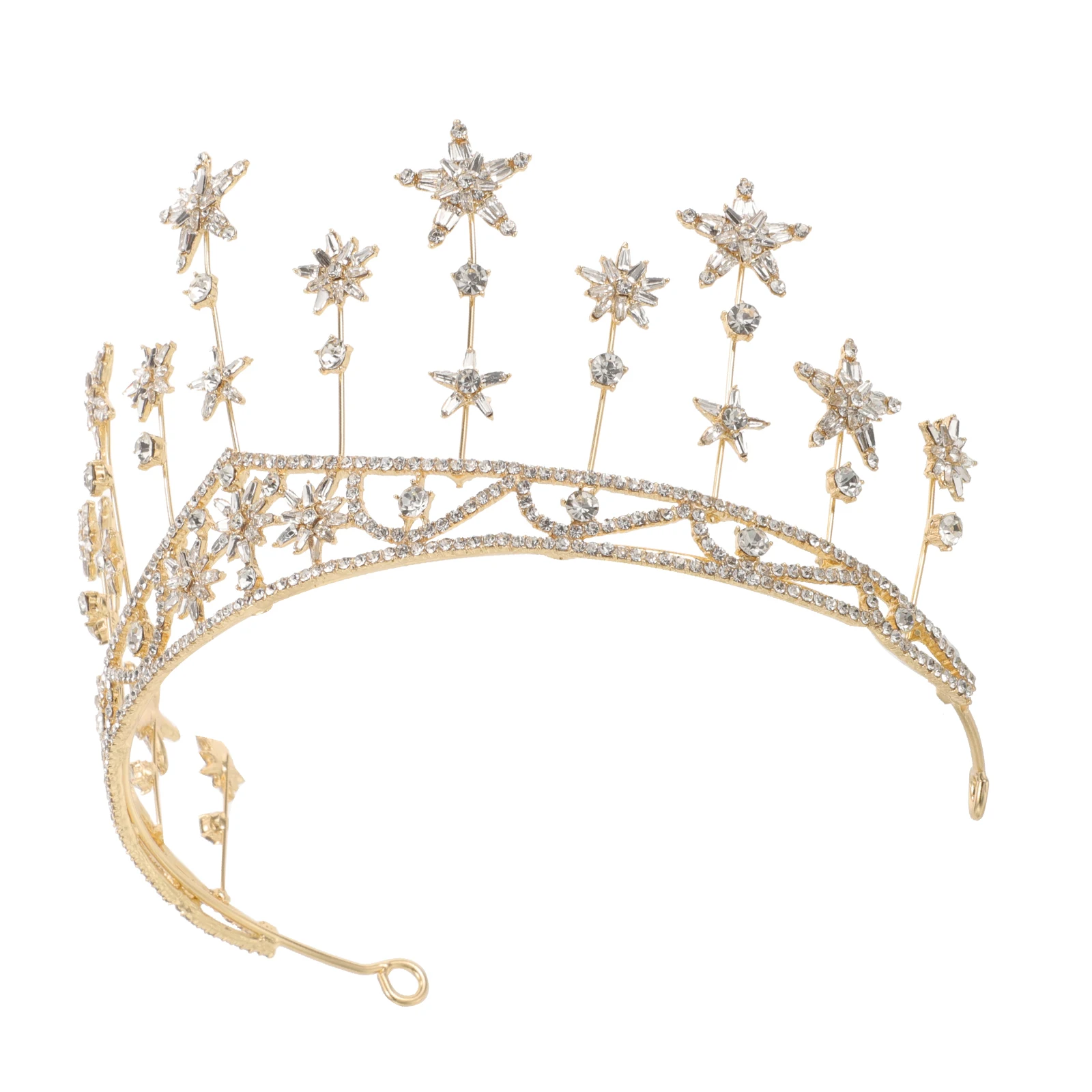 

Crystal Crown Hair Accessories Lightweight Durable Wedding Bridal Party Decorations Jewel Embellished Hair Supply