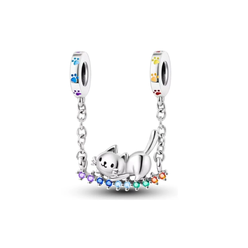 سلسلة كلاسيكية خرز سلسلة القط والكلاب والخنزير والفأر والأخوات سلسلة خرز تناسب سوار 3 مم هدية مجوهرات ذاتية الصنع #2