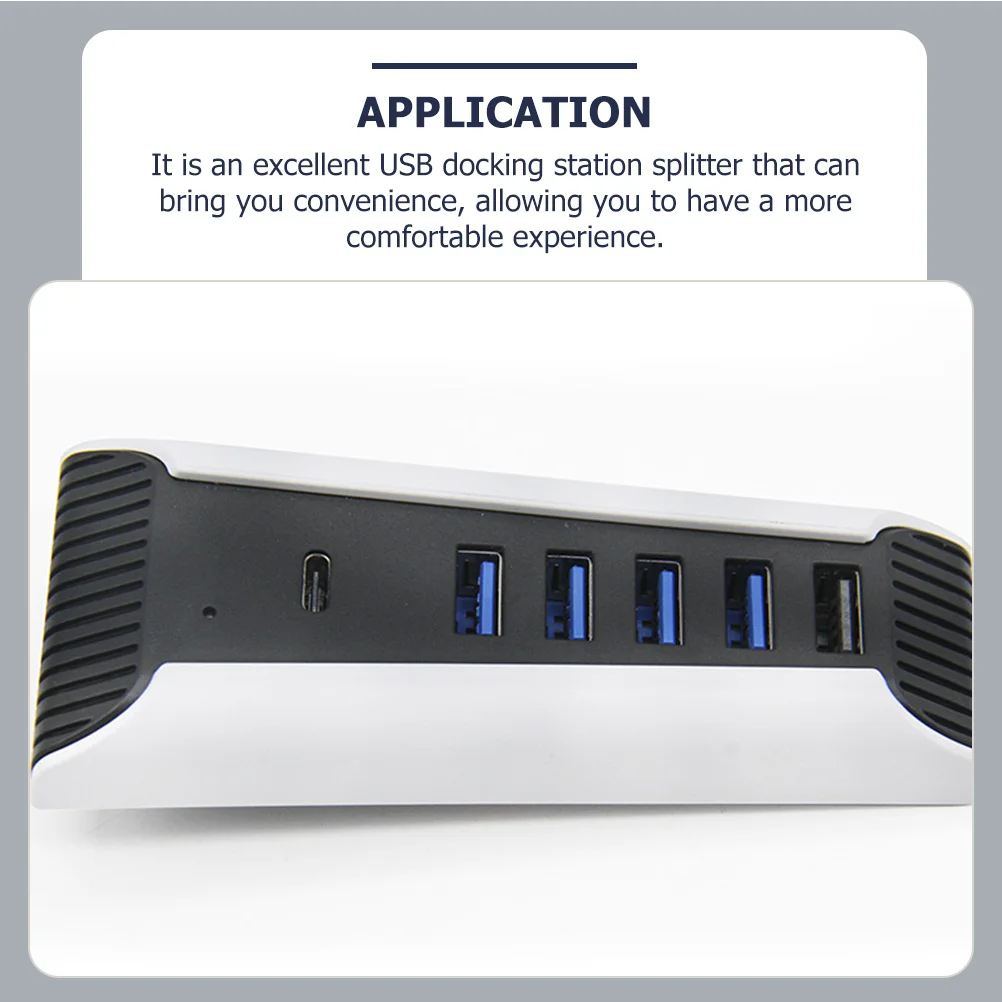 

USB Hub High Performance Docking Station Splitter Compatible USB 2.0 3.0 Type-C Expansion Adapter for Game Console