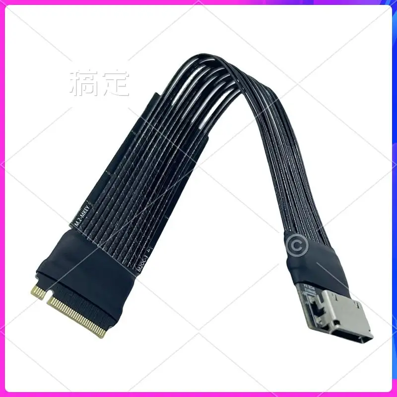 

ABT-M.2 Nvme To Oculink SFF-8611 M.2 NVME To Oculink Extension Cable M2 To SFF-8612 Adapter Pcie 4.0 Gen4 Cable For Desktop Lapt