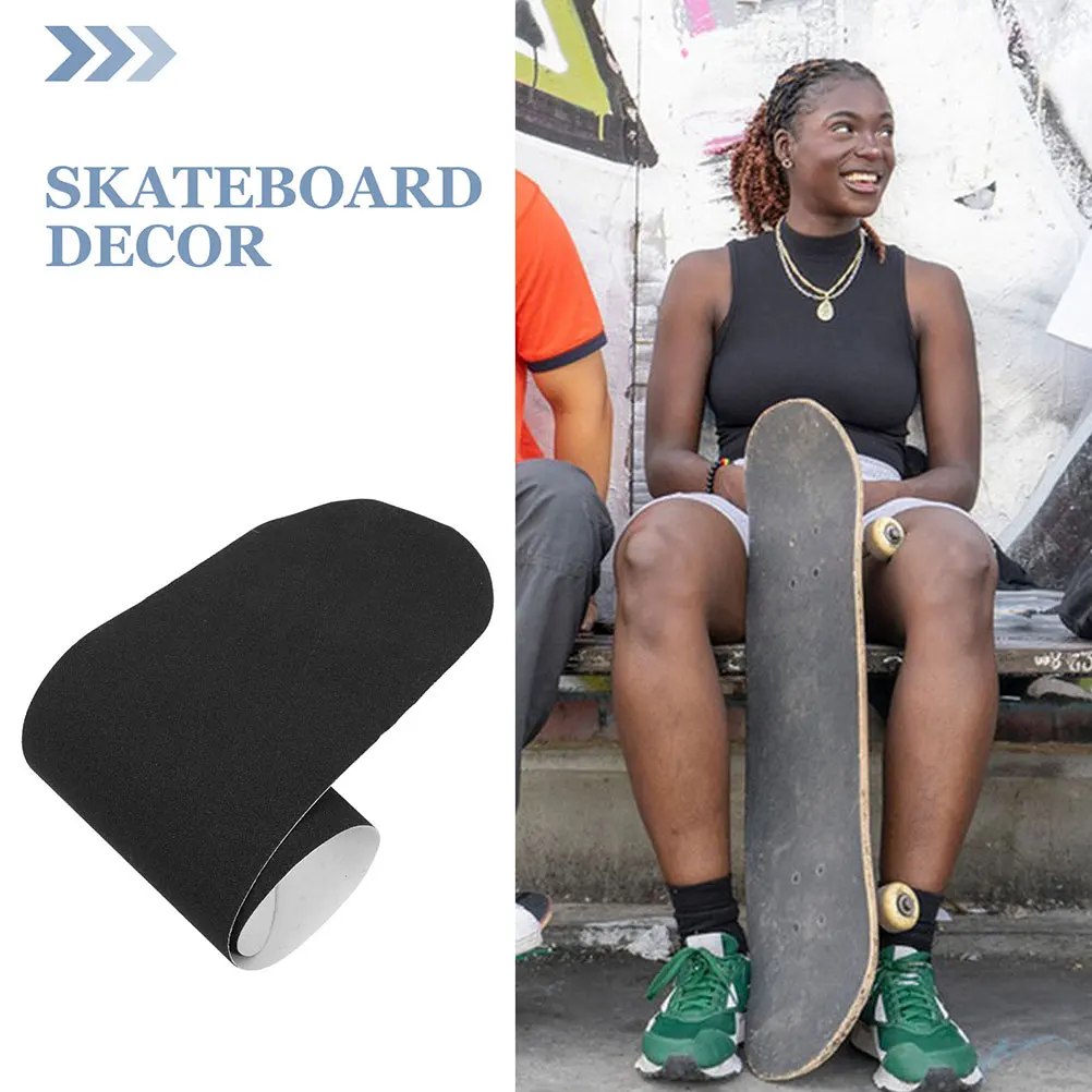

2pcs Skateboard Grip Tape Professional Wear-Resistant Self-Adhesive Cuttable Anti-Skid Skateboard Sheet For Accessories